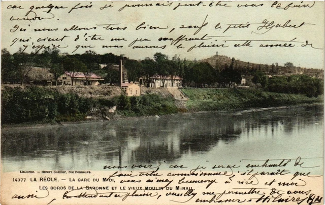 CPA La RÉOLE La Gare du Midi-Les Bords de la Garonne (336306)