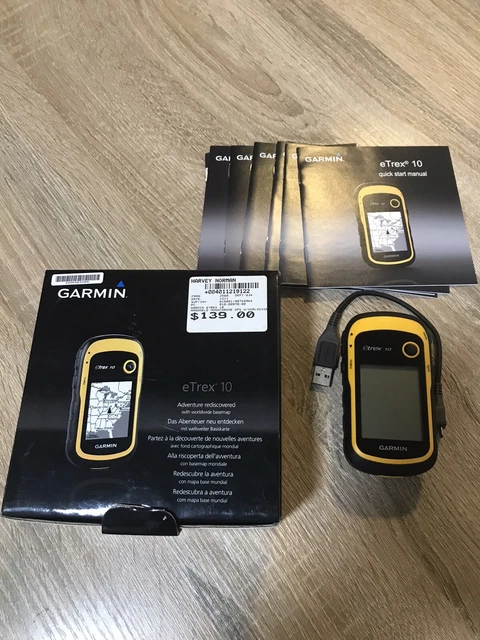 Garmin Etrex 10 Handheld Mini GPS Navigator for Hiking, Camping & Outdoor Use