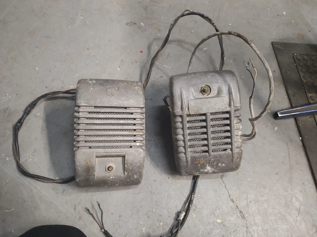 Lot Of 2 Vtg Drive-In Movie Theater Speakers