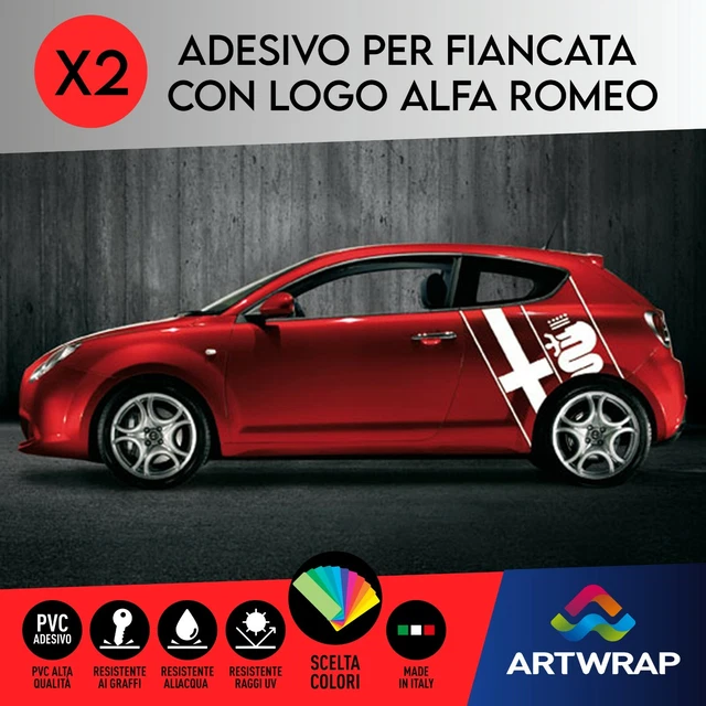 Adesivo Alfa Romeo Mito I Nostri 10 Migliori Adesivi Laterali Alfa Mito In Italia Stemma Alfa Romeo Mito - Foto 3