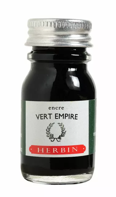 Herbin Füllhalter Tinte Fountain Pen Ink Füller 10ml Empiregrün für Aquarelle