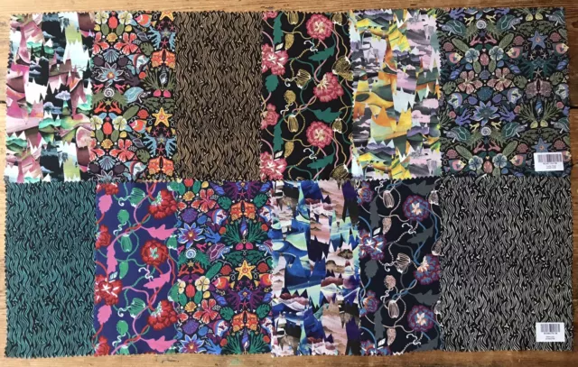 Liberty Silk Crepe De Chine Fabric - Material Samples Swatches Scrap Lot Charm