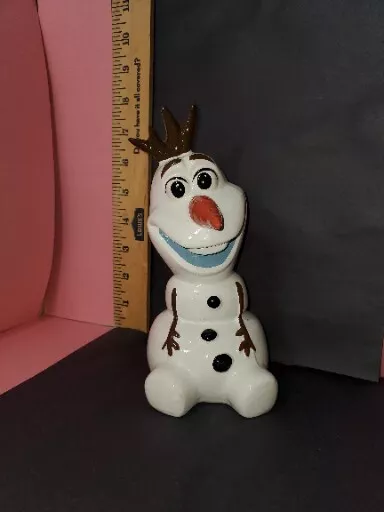 Frozen Olaf Vintage Disney Ceramic Bank Snowman - Happy Joyful Smile