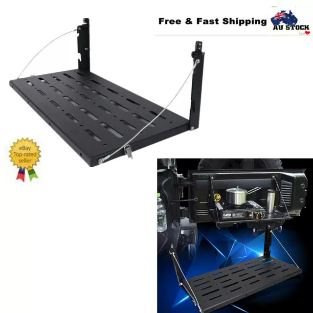 Foldable Tailgate Rear Door Table Storage Cargo Shelf Rack For Jeep Wrangler AU