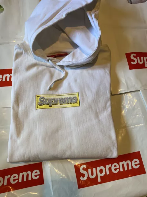 SUPREME BLING BOX Logo Hoodie Medium 8.5 10 249.00 PicClick UK