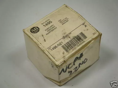 Allen-Bradley 1495-N21 Auxiliary Contact Kit ! NEW !