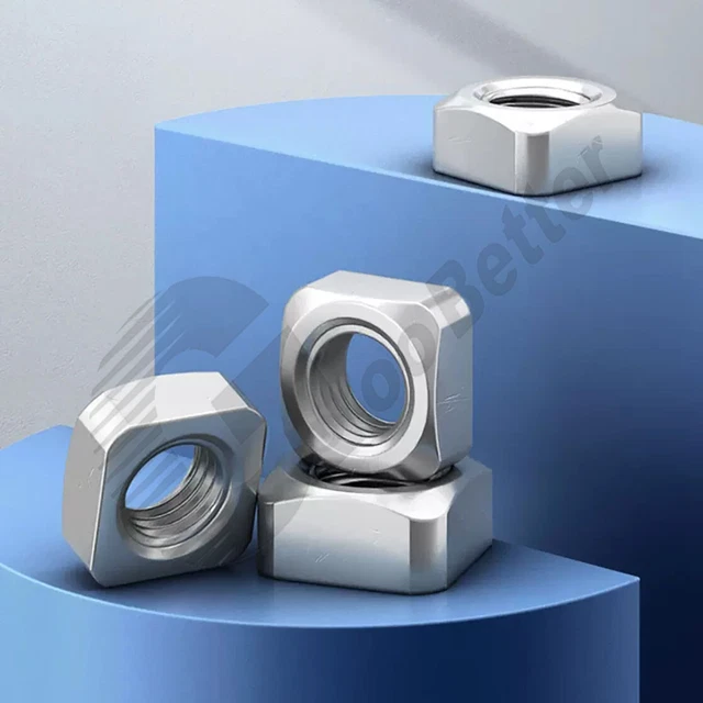 M3 M4 M5 M6 M8 M10 M12 Metric Square Nuts A4 (316) Stainless Steel Square Nuts