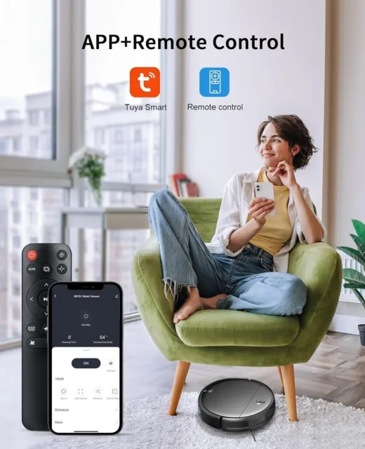 Robot LavaPavimenti Alexa 2 IN 1 con ricarica automatica + app telefono gratuita 2