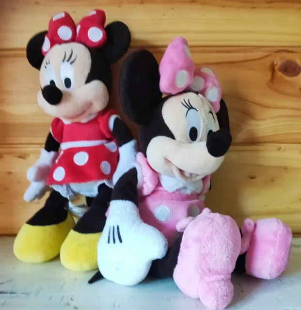 Two Gorgeous Disney Minnie Mouse Plush Toys - Ex. Con.