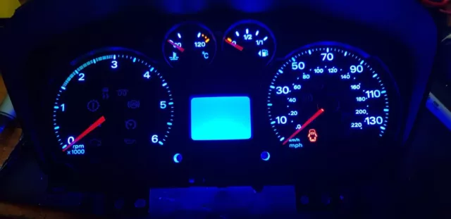 led clock upgrade kit lightenUPgrade Blue ford transit mk7