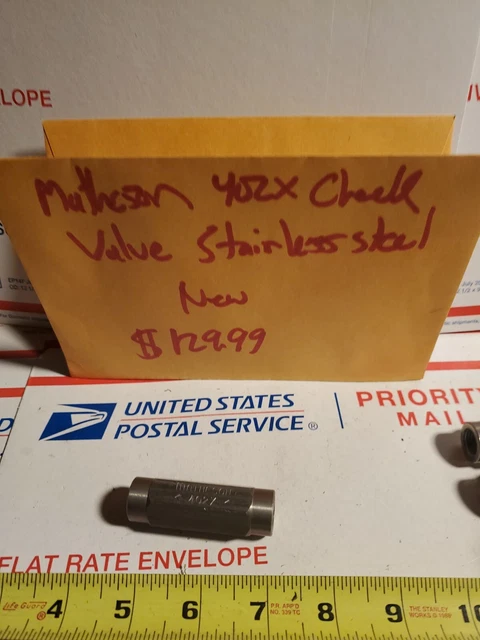 Matheson 402X Check Valve Stainless Steel NEW, U1