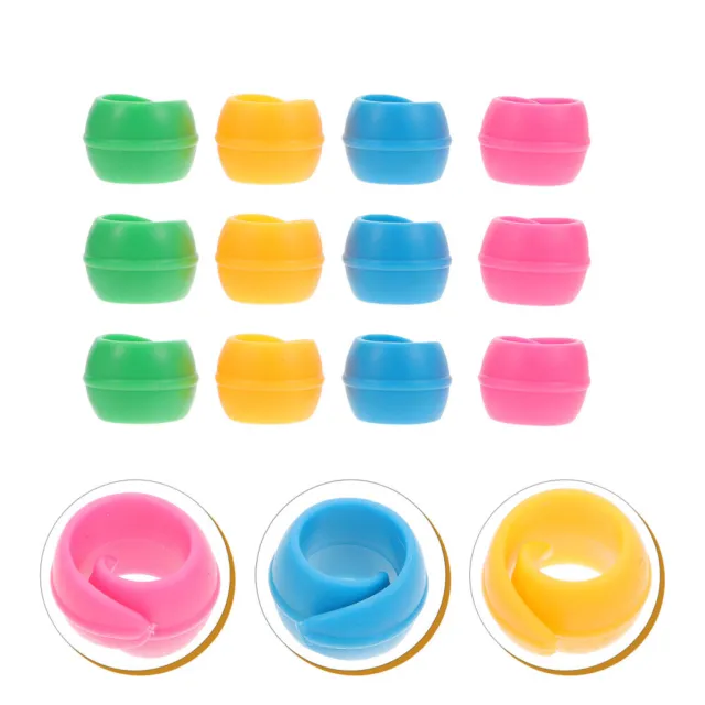 50 Pcs Thread Spool Huggers Silicone Bobbin Clip Quilting Spool Savers Tool