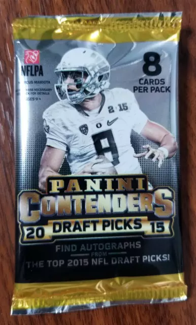 2015 Contenders Draft Pick Football 8 Card HOBBY Pack - See Checklist within lot