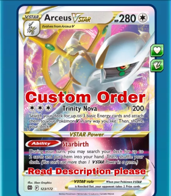 Custom Order Pokemon TCG Online Digital Card PTCGO SENT FAST