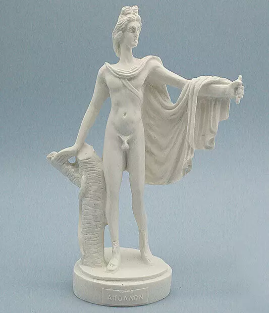 Apollo God Mythology Statue Handmade Marble Ancient Greek Roman Sculpture