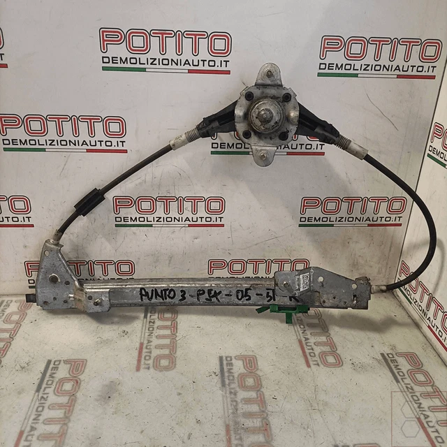 Alzacristallo Elettrico Con Motorino Per Fiat Punto, Grande Punto, Punto Evo (2005-2018) - Anteriore Sinistro Lato Guida, Compatibile