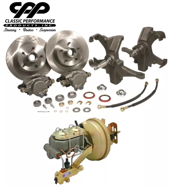 58-64 Chevy Impala Belair 12" Power Disc Brake Conversion Kit With Drop Spindles 58-64 Chevy Impala Belair 12" Power Disc Brake Conversion Kit With Drop Spindles