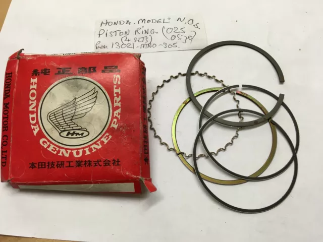 Honda  Genuine Cb250 K4 G5 Piston Rings Part No 13021Mno305 /Honda Nos