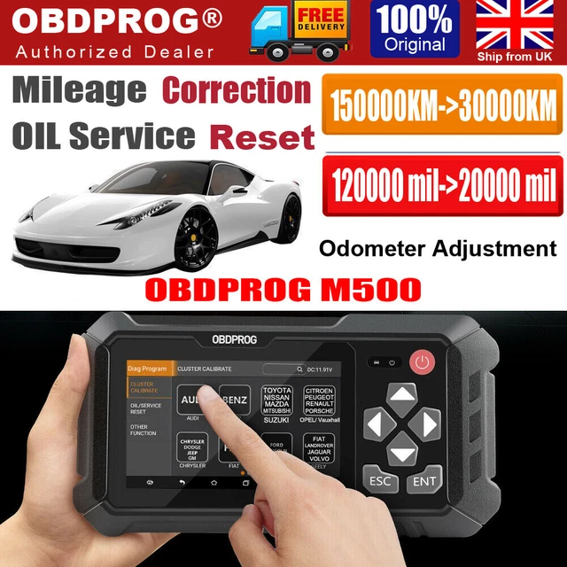 CAR ODOMETER MILEAGE Correction Adjust Cluster Calibration OBD2 OIL ...