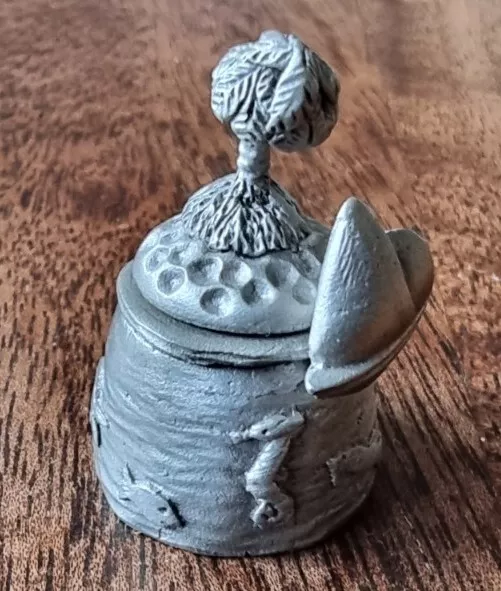 TCC Pewter Thimble: Curiosity Set DESERT ISLAND WITH MOVING BOAT