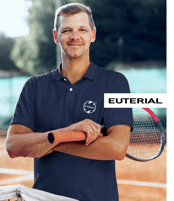 Polo Blu Da Uomo Euterial Classica Con Colletto Estiva Estate Abbigliamento 30