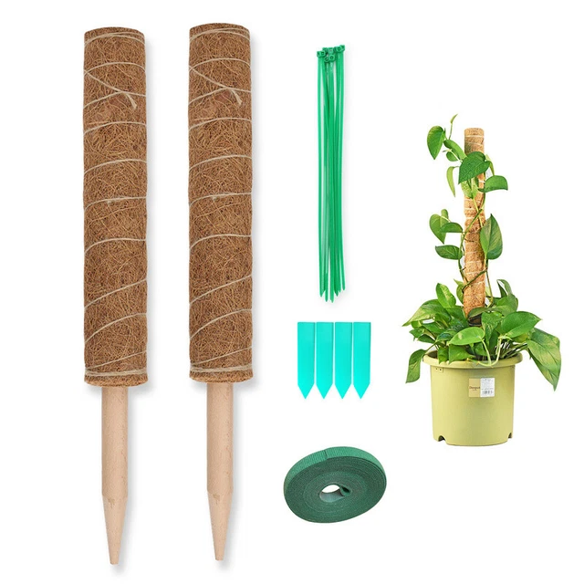 Pflanzstab Kokos Kletterhilfe Blumenstab Rankstab Rankhilfe 2er Set