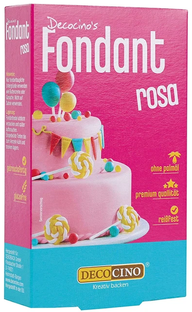 Rosa Fondente – 250 G – Ideale Per Decorare Torte, Torte, Cupcake