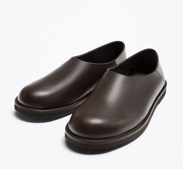 Zara leather babouches hotsell