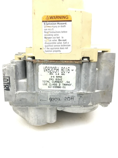HONEYWELL GAS VALVE VR8205H8016 Rheem Ruud 60-22447-07 60-22866-01, 24V /  60HZ $50.00 - PicClick