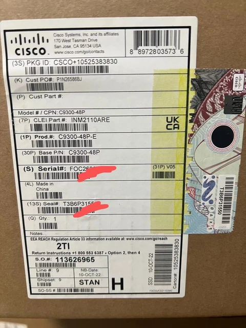 C9300L 48P 4G E Cisco Catalyst 9300 DNA License Included