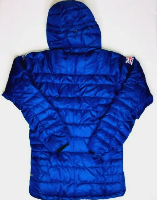 Chaqueta de plumón articulada Adidas Team GB invierno olímpica azul ganso con capucha S/M/L 2