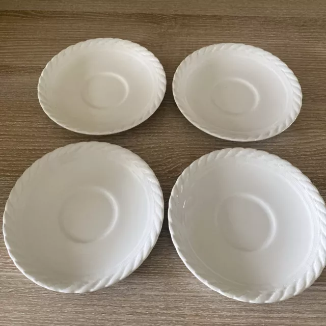 Ralph Lauren Clearwater Wedgwood Tea Saucers Lot of 4 - 5 3/4" ~ Made in England