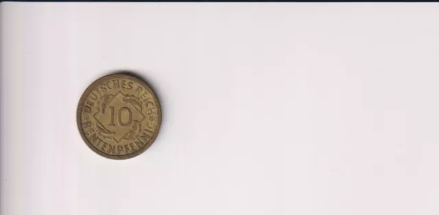 Deutsches Reich, 10 Rentenpfennig 1924 A