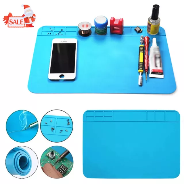 Soldering Repair Workbench Desk Heat Insulation Maintenance Silicone Pad Mat