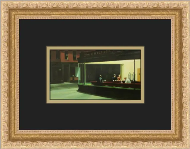 Edward Hopper Nighthawks Custom Framed Print