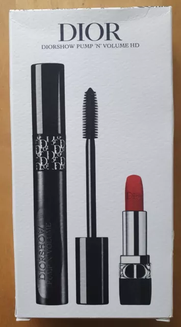 DIOR Diorshow Pump 'N' Volume Mascara & Mini Lipstick Gift Set Limited Edition