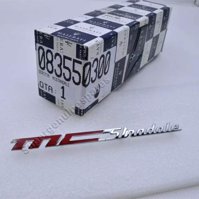 Genuine Maserati GranTurismo MC Stradale Dashoard Emblem #83550300 Brand New