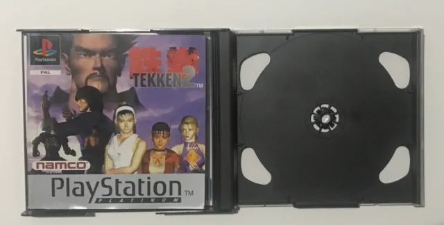 tekken 2 Case Inserts & Manual No Disc No Game No Disc ps1