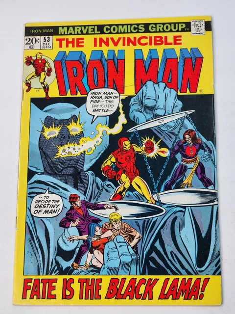 Invincible Iron Man 53 Marvel Comics Jim Starlin Art 1st App Black Lama 1972