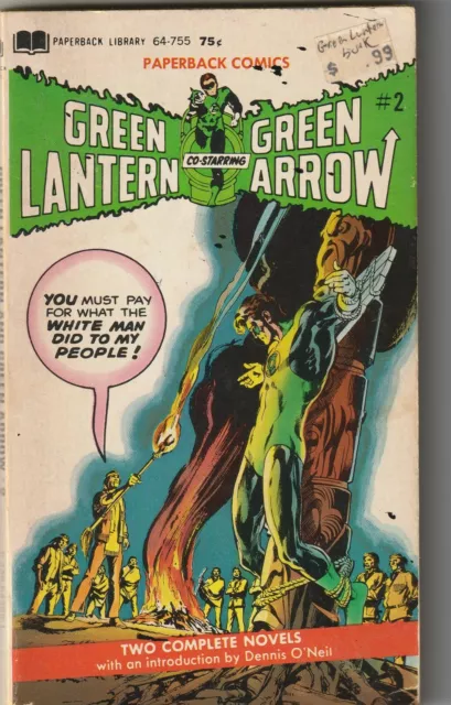 Green Lantern and Green Arrow # 2 1972 Paperback Library Edition DC Neal Adams