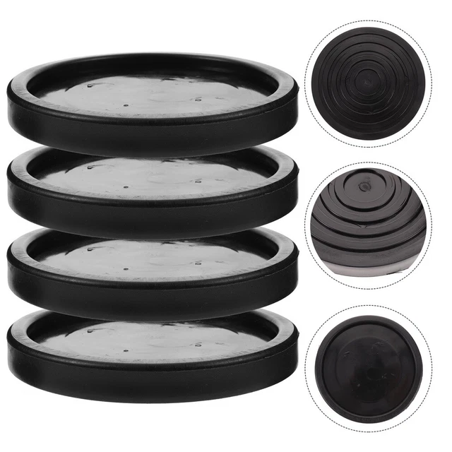 Protectores de pies para silla pisos de madera tazas sin ricino plástico negro
