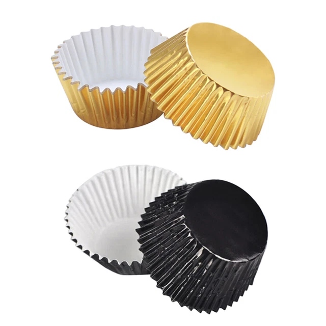 200 PIEZAS Moldes de cupcake Densas a la grasa Moldes para hornear De Papel