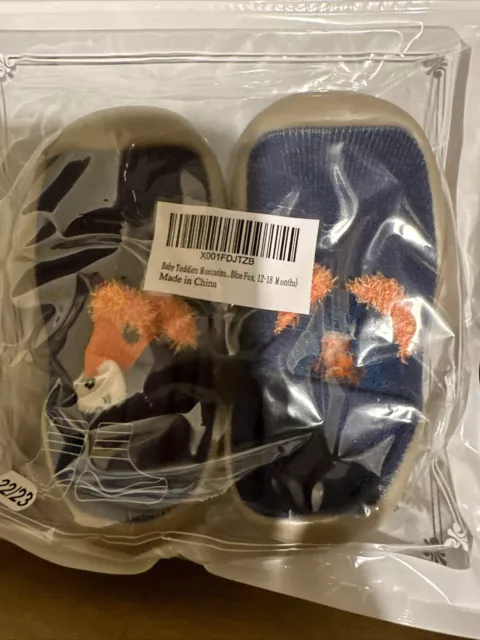 Girl/Boy Toddler Anti-slip Mocassin Warm Slipper Socks Thermal Shoe12-18M