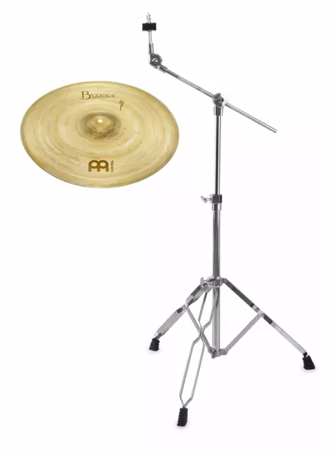 Meinl Byzance 20" Sand Ride  Becken Galgen Becken Ständer Set