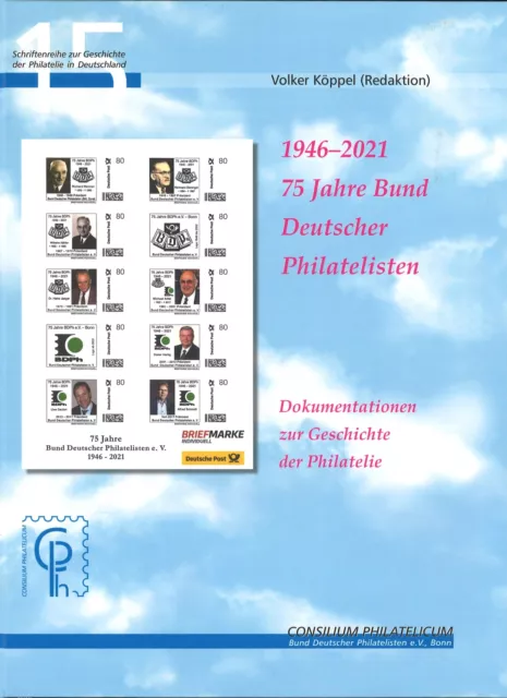 Volker Köppel (rosso): 1946-2021. 75 anni di filatelisti tedeschi