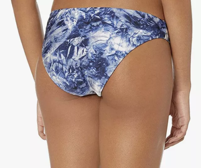 NWT  Lucky Brand Womens Hipster Bikini Bottom Indigo Crushed Waves Size M 2