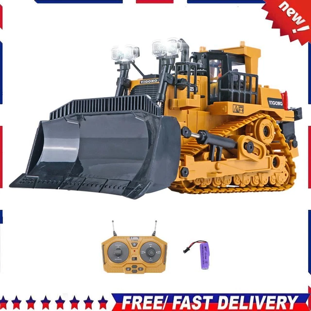 9 CHANNEL 2.4G Radio Controlled Car 1/24 RC Crawler Heavy Bulldozer for