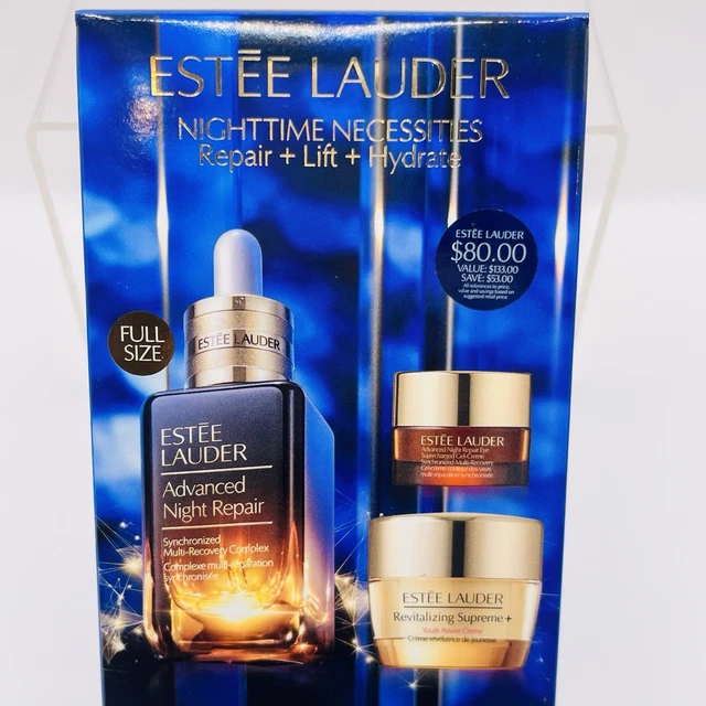 ESTEE LAUDER NIGHT Time Experts ADVANCED NIGHT REPAIR Set 3 Piece