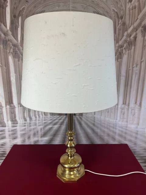 PAAR TISCHLEUCHTEN MESSING BAROCK FORM BAROCKLEUCHTER STILLAMPEN 2x LAMPE