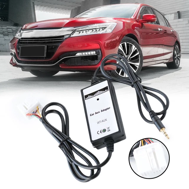 Aux Adapter Car Audio AUX Cable Changer Replacement Part For Honda For Accord
